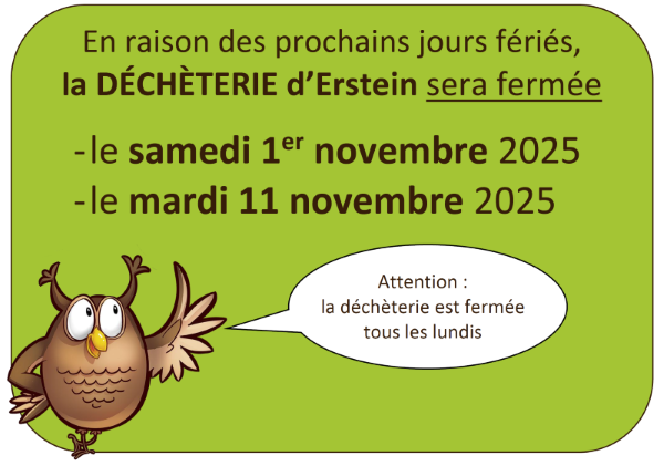 Fermeture déchetterie